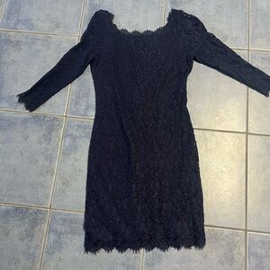 Elegant Black Lace Dress